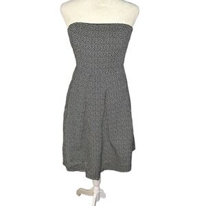 J Crew Strapless Polka Dot Dress Size 2
